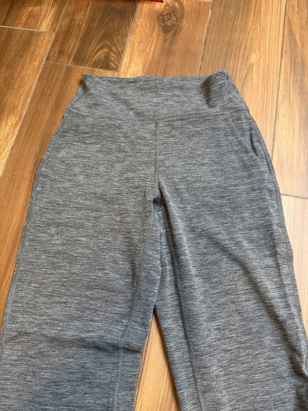 lululemon athletica Heather Gray Wide-Leg Leggings